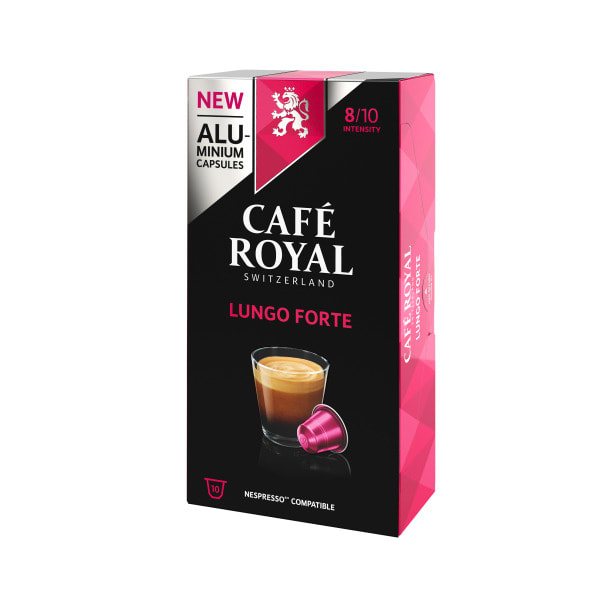 CAFE ROYAL - Kaffeekapsel Alu Lungo Forte (10 Kapseln) f.Nespressom