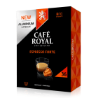 CAFE ROYAL - Kaffeekapselbox Alu Espresso Forte (36Kapseln) f.Nespressom.