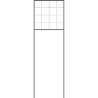 SIEDLE - Freist. Briefkasten m. Standrohren, BG/SR 611-4/4-0 AG anthrazitgrau