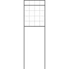 SIEDLE - Freist. Briefkasten m. Standrohren, BG/SR 611-4/5-0 SM, silber-metallic