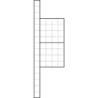 SIEDLE - Freist. Komm.-Stele m. BK-Geh., BG/KSF 611-20 G-R W, weiß