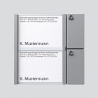 SIEDLE - Bus-Tasten-Modul BTM 650-02 SM, silber-metallic