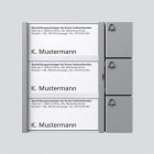 SIEDLE - Bus-Tasten-Modul BTM 650-03 SM, silber-metallic