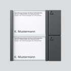 SIEDLE - Tasten-Modul TM 612-2 DG, dunkelgrau-glimmer