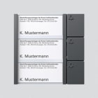 SIEDLE - Tasten-Modul TM 612-3 DG, dunkelgrau-glimmer
