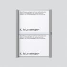 SIEDLE - Namensschild kpl. TM 611-2 TM, titan-metallic