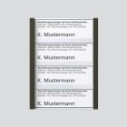 SIEDLE - Namensschild kpl. TM 611-4 GM, graphitbraun-metallic