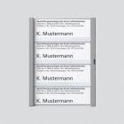 SIEDLE - Namensschild kpl. TM 611-4 TM, titan-metallic