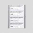 SIEDLE - Namensschild kpl. TM 612-4/, BTM 650-04 SM, silber-metallic