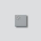 SIEDLE - Licht-Taste m. Lichtsymbol, TLM 611/612-01 SM, silber-metallic