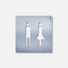 SIEDLE - OSP 0012 Orientierungsschild Toilette