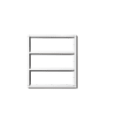 SIEDLE - Kombirahmen KR 613-3 SM, silber-metallic