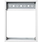 SIEDLE - Kombirahmen KR 614-1/1 SM, silber-metallic