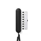 SIEDLE - Bus-Telefon Comfort BTC 850-02 WH/S, weiß-hochglanz/schwarz