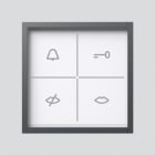 SIEDLE - Zustandsanzeige-Modul ZAM 600-01 DG, dunkelgrau-glimmer