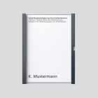 SIEDLE - Namenssch. kpl. TM 612-1/BTM 650-01 AG, anthrazitgrau