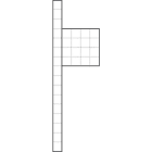 SIEDLE - Freist. Komm.-Stele m. BK-Geh., BG/KSF 611-10 B-R SM, silber-metallic