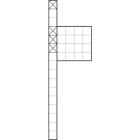 SIEDLE - Freist. Komm.-Stele m. BK-Geh., BG/KSF 611-10 H-R AG anthrazitgrau