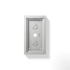 SIEDLE - Gehäuse-Aufputz GA 612-2/1-01 SM, silber-metallic