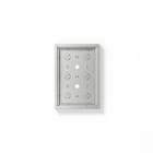 SIEDLE - Gehäuse-Aufputz GA 612-3/2-01 SM, silber-metallic