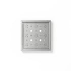 SIEDLE - Gehäuse-Aufputz GA 612-3/3-01 SM, silber-metallic