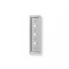 SIEDLE - Gehäuse-Aufputz GA 612-4/1-01 SM, silber-metallic