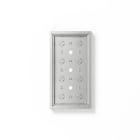 SIEDLE - Gehäuse-Aufputz GA 612-4/2-01 SM, silber-metallic