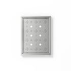 SIEDLE - Gehäuse-Aufputz GA 612-4/3-01 SM, silber-metallic