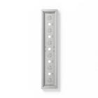 SIEDLE - Gehäuse-Aufputz GA 612-6/1-01 SM, silber-metallic