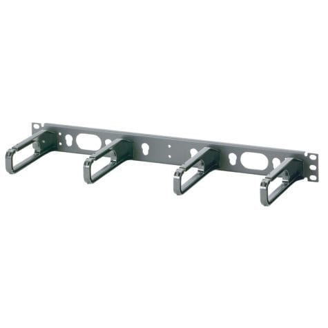 PANDUIT - 19'' Rangierpanel mit Kabeldurchführung 1HE schwarz 144mm