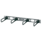 PANDUIT - 19'' Rangierpanel mit Kabeldurchführung 1HE schwarz 144mm