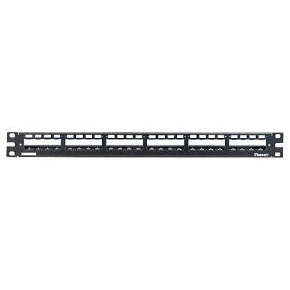PANDUIT - 19 Zoll Patchpanel 24 Port Mini-Com 1HE leer schwarz