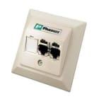 PANDUIT - Datendose 3-Port bestückt mit 2xCJS688TG + 1xBlindmodul rws