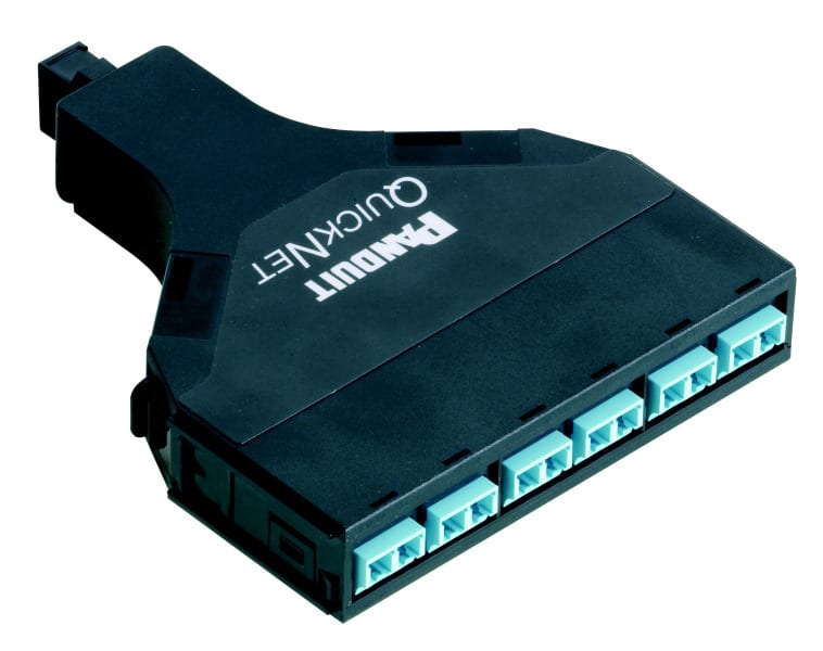 PANDUIT - LWL-Kassette OM4 10GBit 6 LC-DX für MTP-Stecker männlich