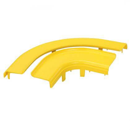 PANDUIT - FiberRunner 6x4 Split-Abdeckung für 90° Bogen FRRA6X4YL