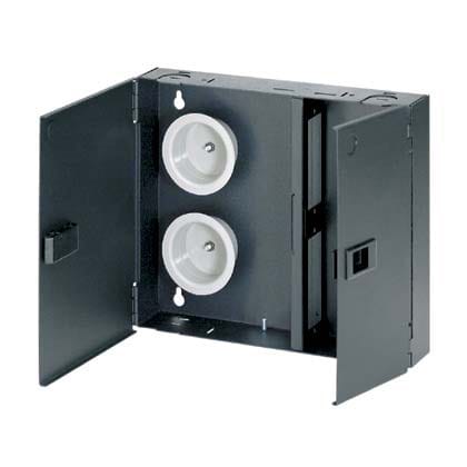 PANDUIT - Opticom 12-Port LWL Wandgehäuse schwarz
