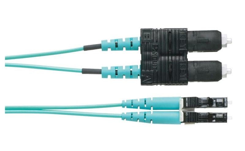 PANDUIT - LWL-Patchkabel 1,6mm OM4 LSOH LC-DX <> SC-DX 1m