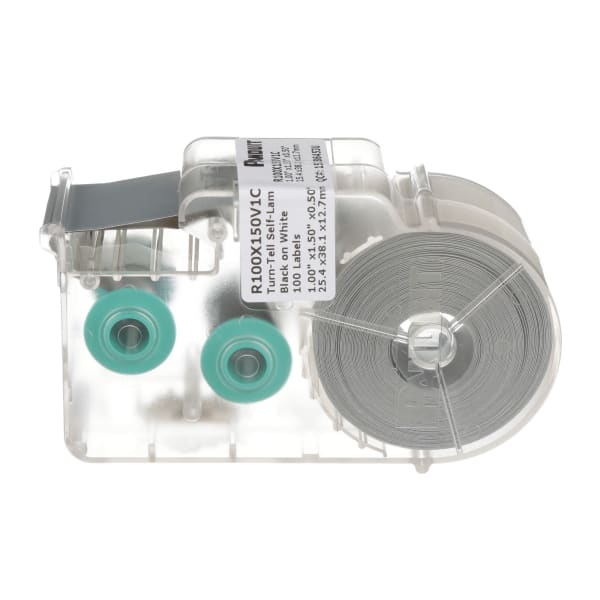 PANDUIT - selbstlaminierendes Turn-Tell-Etikett  B 25,4mm L 38,1mm P 12,7mm weiß 100 St.