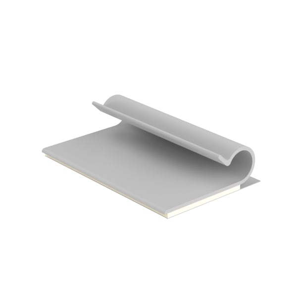 PANDUIT - Kabelklemme,selbstklebend,6.4mm-Bündeld.,PVC,hellgr.,VPE 100