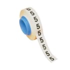 PANDUIT - Kabelmarkierer zum Nachbestücken Zahl 0 Höhe 3,2mm Polyester Länge/Rolle 2,4m