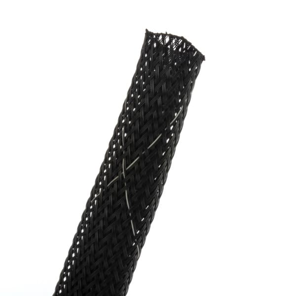 PANDUIT - Geflechtschlauch dehnbar, Durchm. 12,7mm, Rolle 30,5m, schwarz