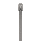 PANDUIT - Edelstahlkabelbinder Typ 304 mit Kugelverriegelung, 362x4,6mm, Natur , VPE 100
