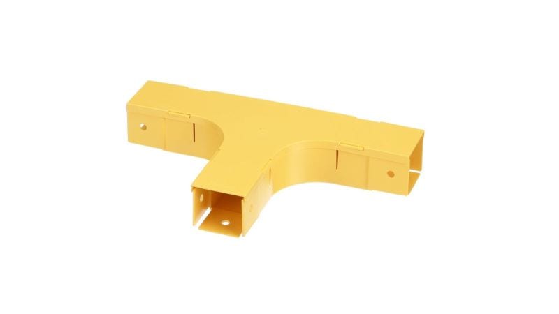 PANDUIT - FiberRunner 2x2 T-Stück horizontal für 50x50mm Kanal gelb