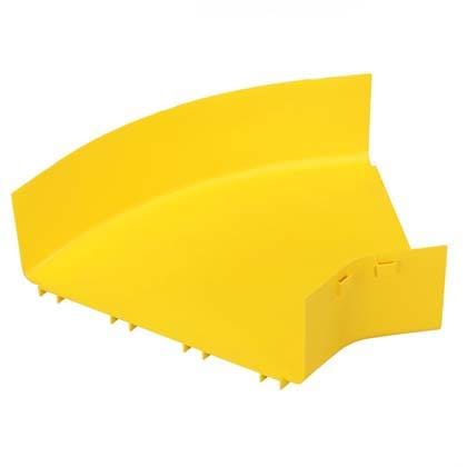 PANDUIT - FiberRunner 12x4 45° Bogen 300x100mm gelb horizontal