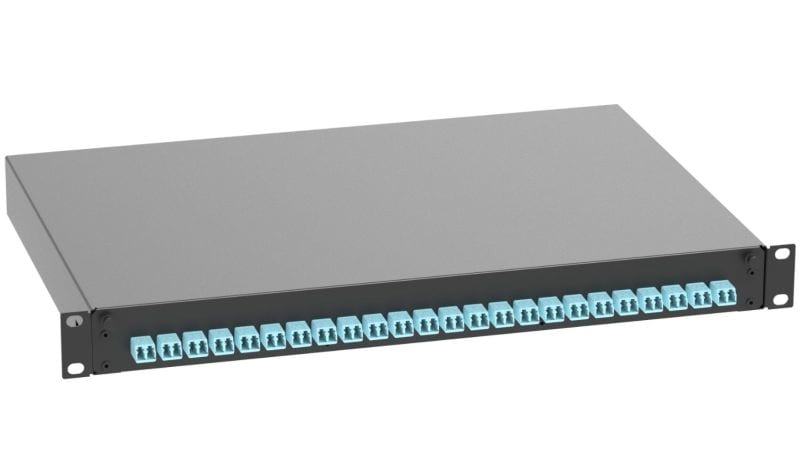 PANDUIT - LWL Breakoutbox 24 LC-Duplex Multimode Kupplungen OM3/OM4 1HE schwarz