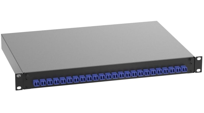 PANDUIT - LWL Breakoutbox 24 LC-Duplex Singlemode Kupplungen OS1/OS2 1HE schwarz