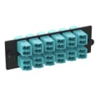 PANDUIT - LC-Glasfaseradapterpanel OM3/OM4 12x LC-Duplex aqua