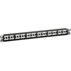 PANDUIT - Mini-Com Patchpanel 48 Ports 1 HE schwarz