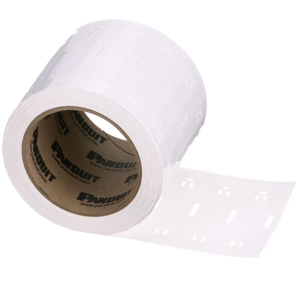 PANDUIT - Thermotransfer-Kennzeichnungsschild allg. Gebrauch Polyester/Polyolefin 76.2mm x 25.4mm, Weiß (500 pro Rolle)