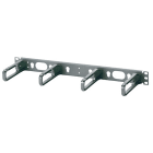 PANDUIT - 19'' Rangierpanel mit Kabeldurchführung 1HE schwarz